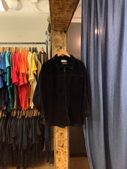 Vintage Weekend Edition Black Curdoroy Zip Up Jacket - M