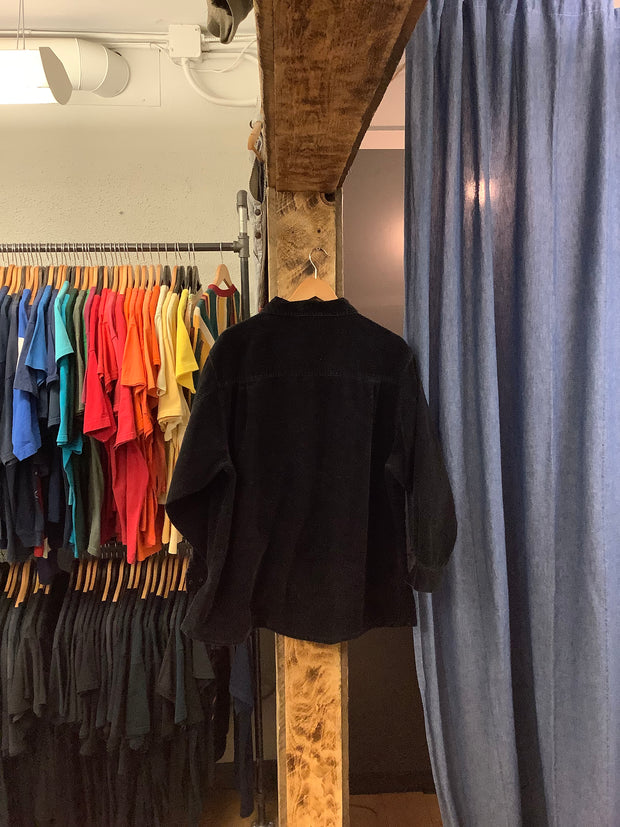 Vintage Weekend Edition Black Curdoroy Zip Up Jacket - M