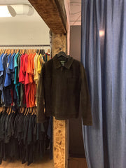 Vintage pennmans brown zip up leather jacket - L