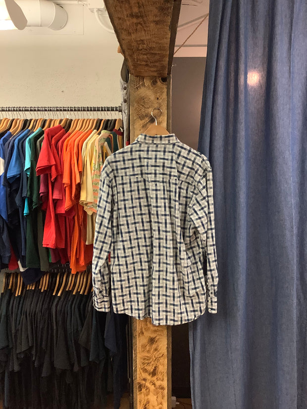 Vintage Cowboy Legend striped Pearl snap Button Up Shirt - XL