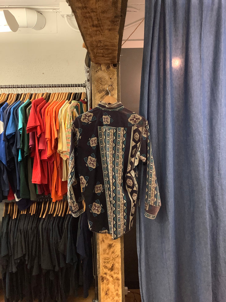 Vintage Panhandle Slim aztec Patterned Button Up - M