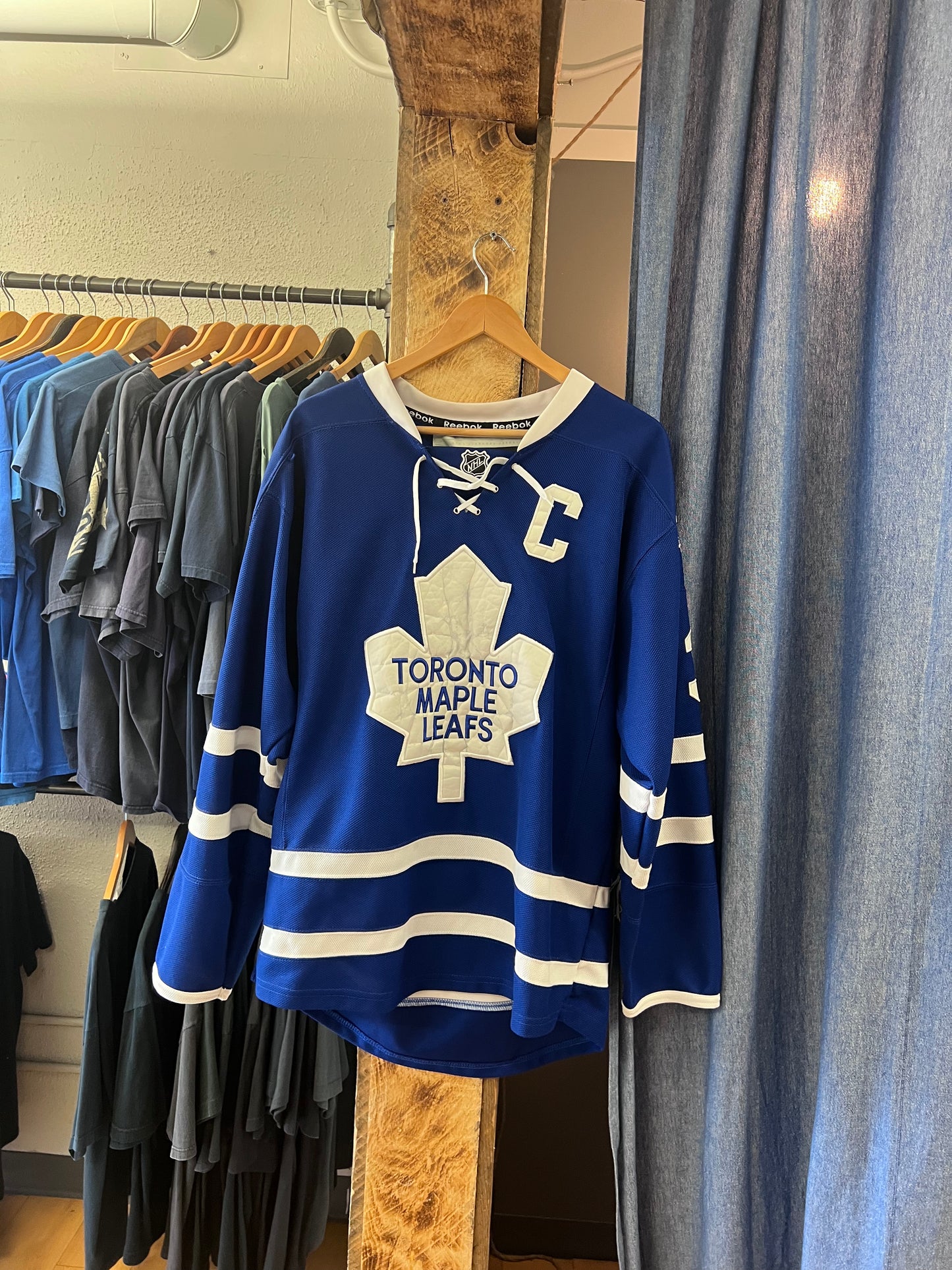 Vintage Phaneuf Maple Leafs Blue Hockey Jersey - XL