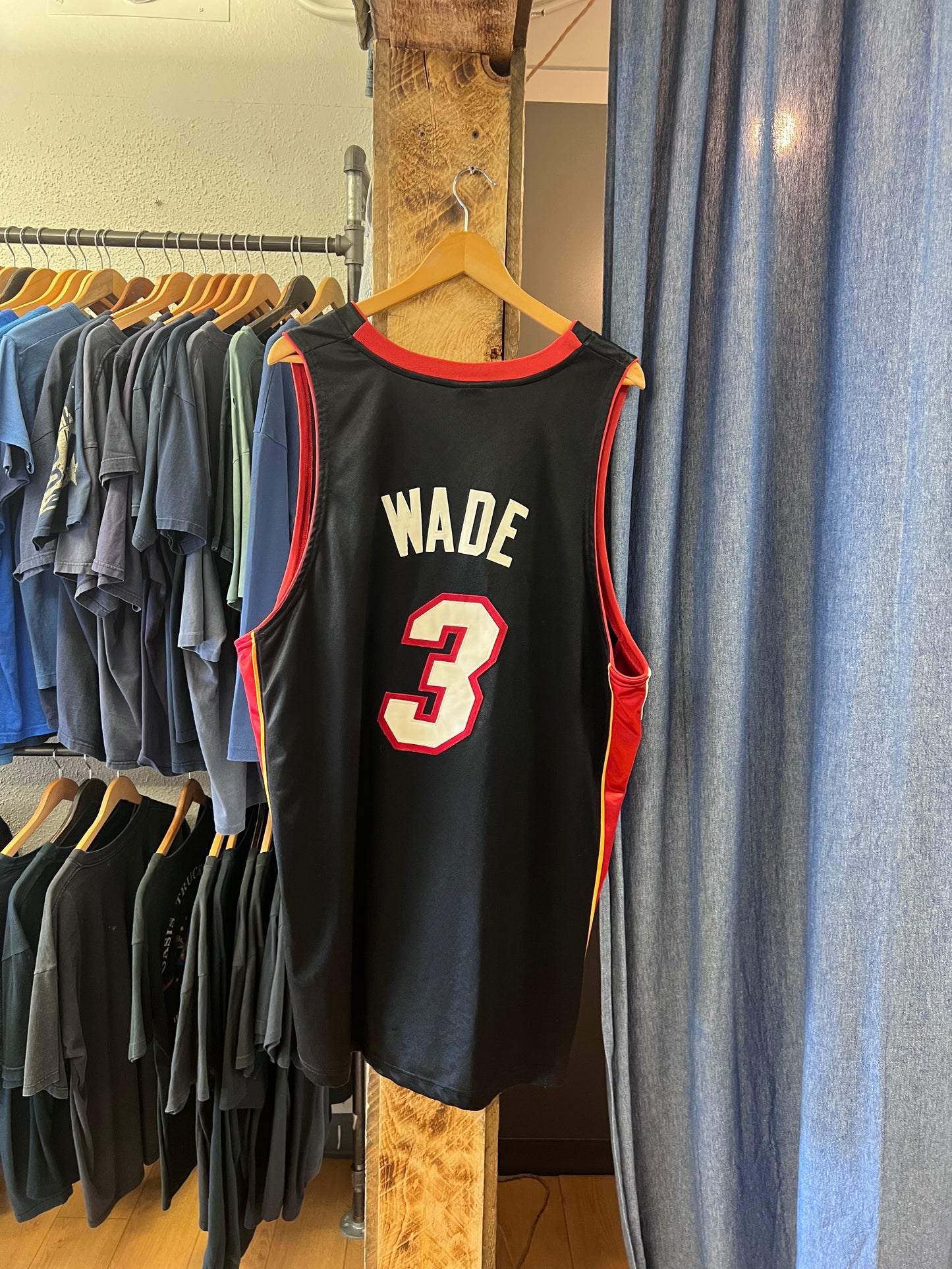 Dwayne Wade Miami Heat Black NBA Jersey - XXL