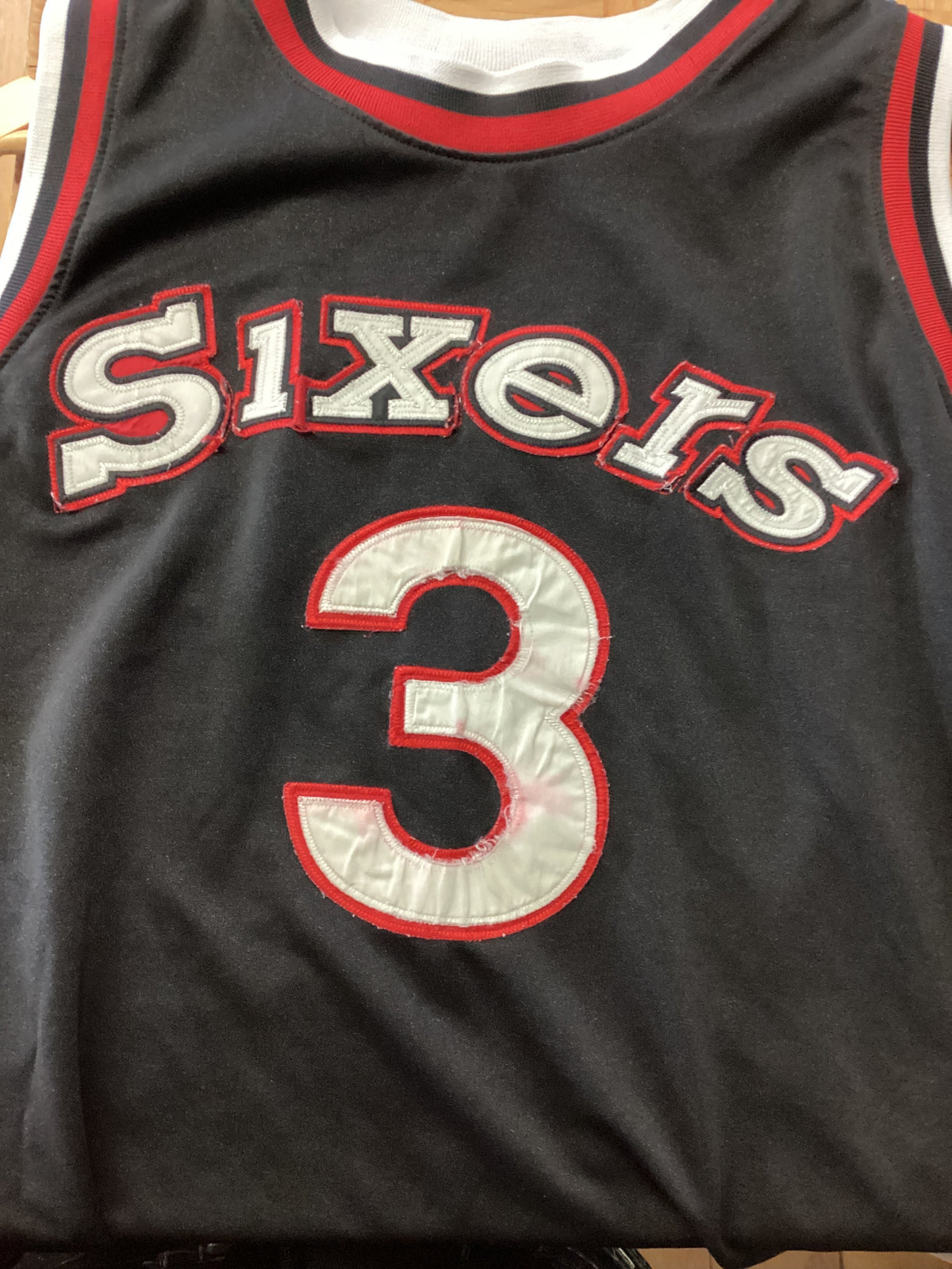 Vintage Hardwood classics Allen iverson sixers black jersey - Xxl