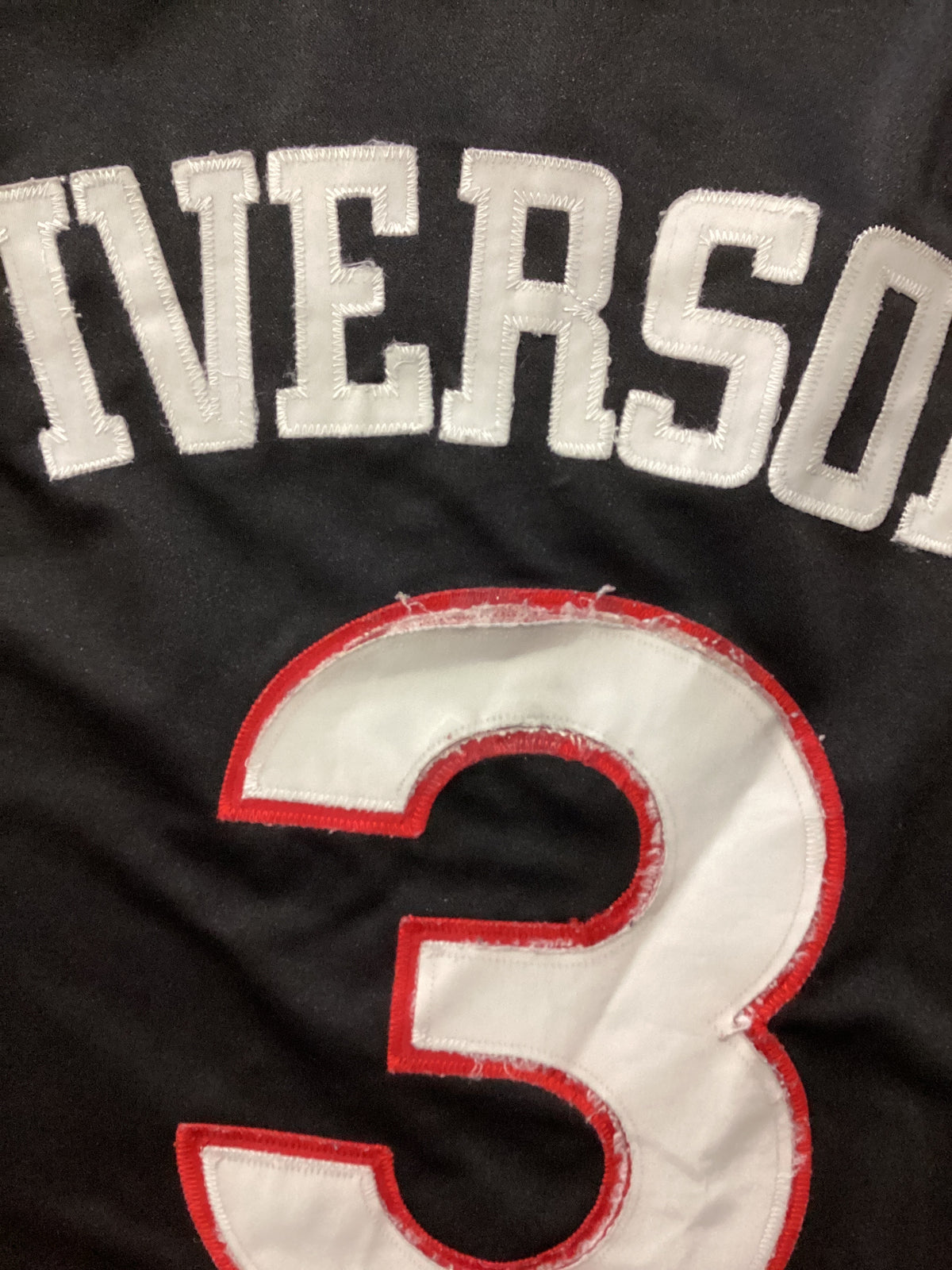 Vintage Hardwood classics Allen iverson sixers black jersey - Xxl