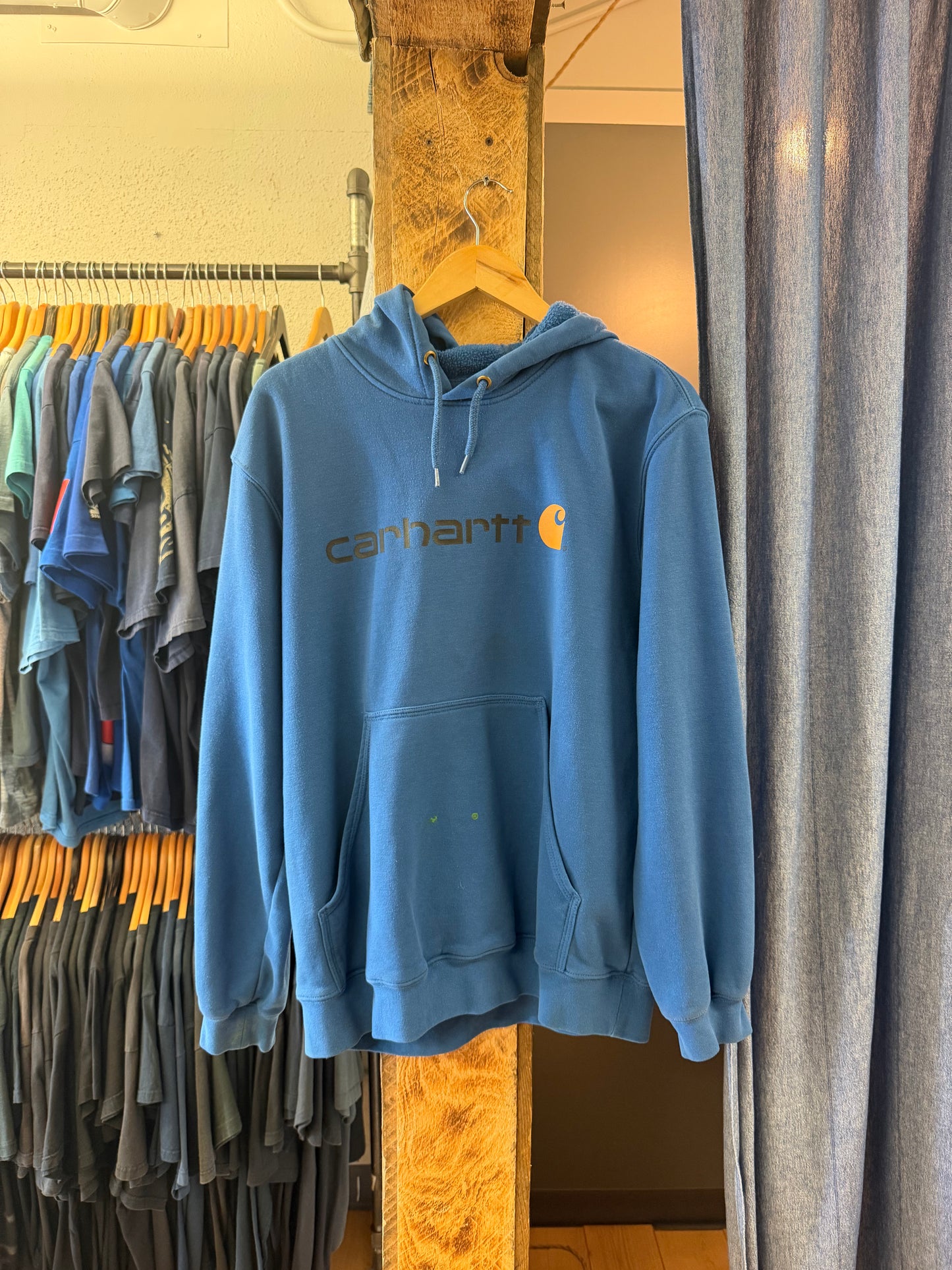 Vintage Carhartt blue hoodie - L