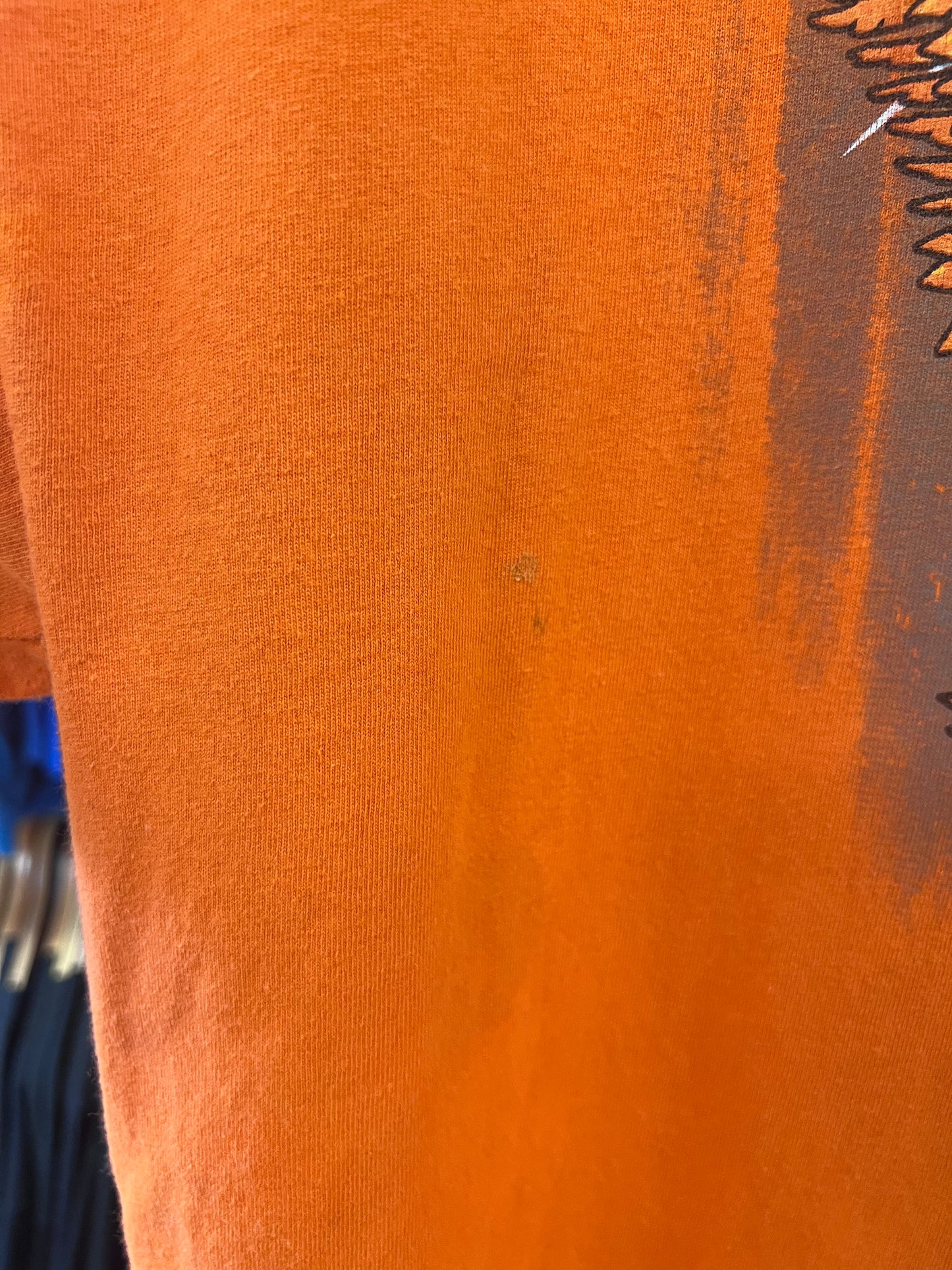 Vintage live free ride free orange graphic T-shirt - XL