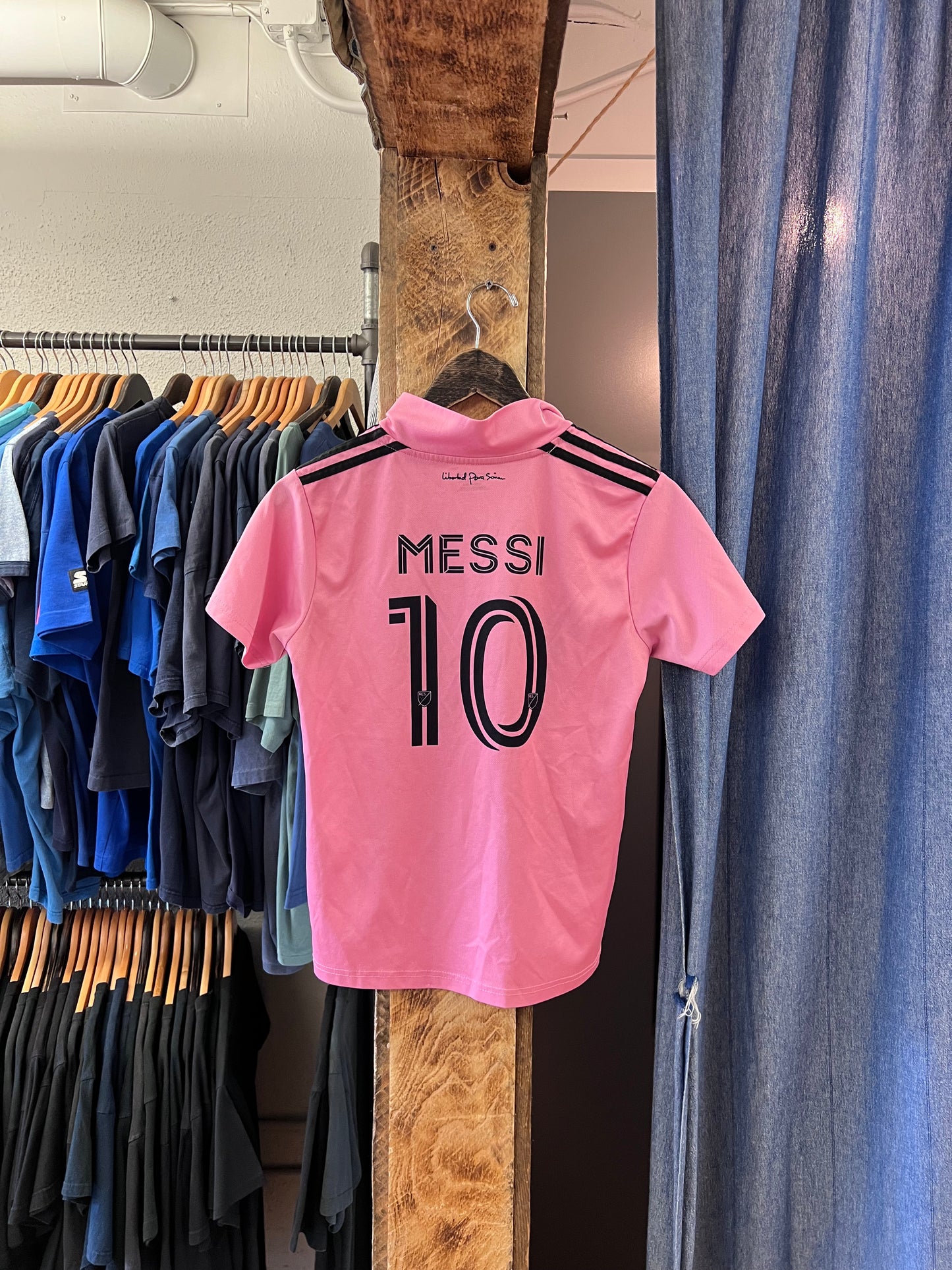 Messi Miami pink football jersey - s