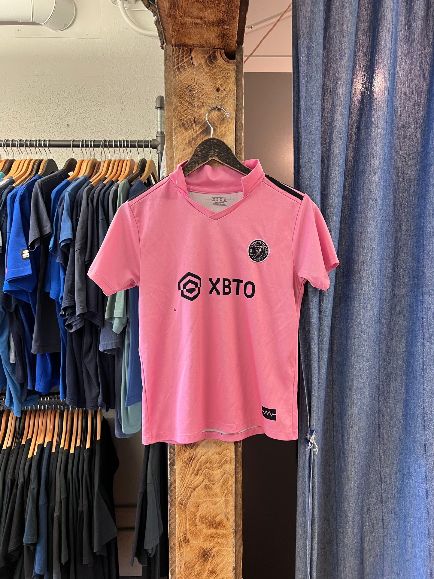 Messi Miami pink football jersey - s