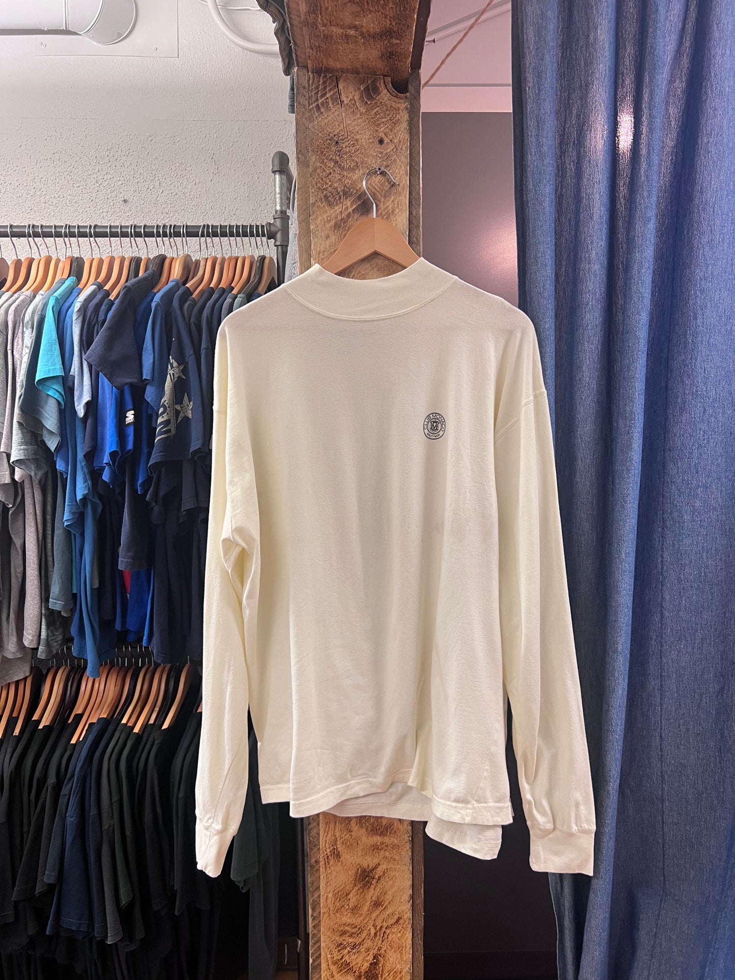 vintage club Monaco white Longsleeve - l