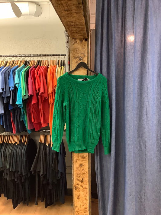 Vintage Key Largo Green Knit Sweater - S