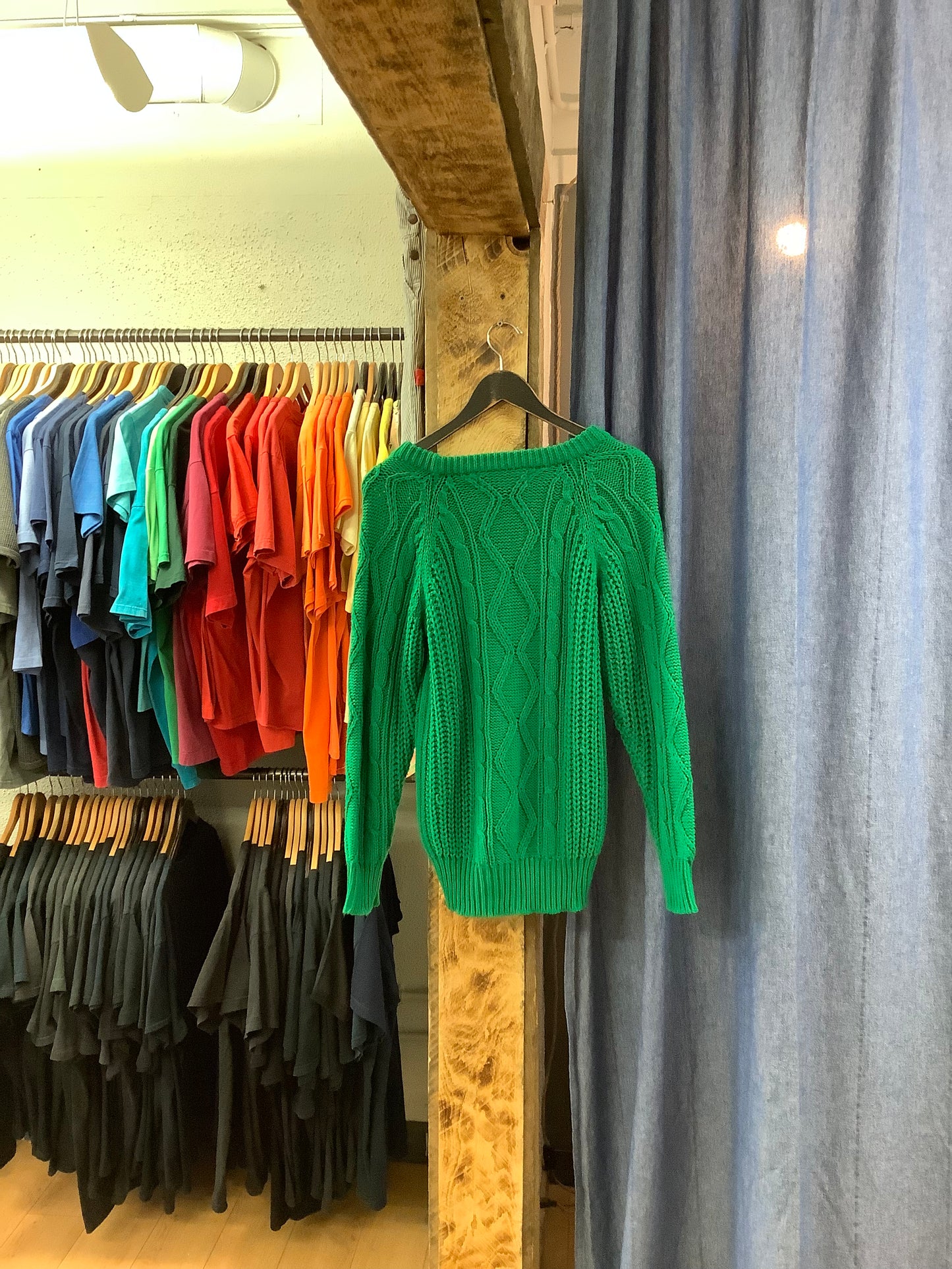 Vintage Key Largo Green Knit Sweater - S