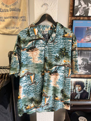 Vintage Aloha Republic Button-Up T-Shirt - XL