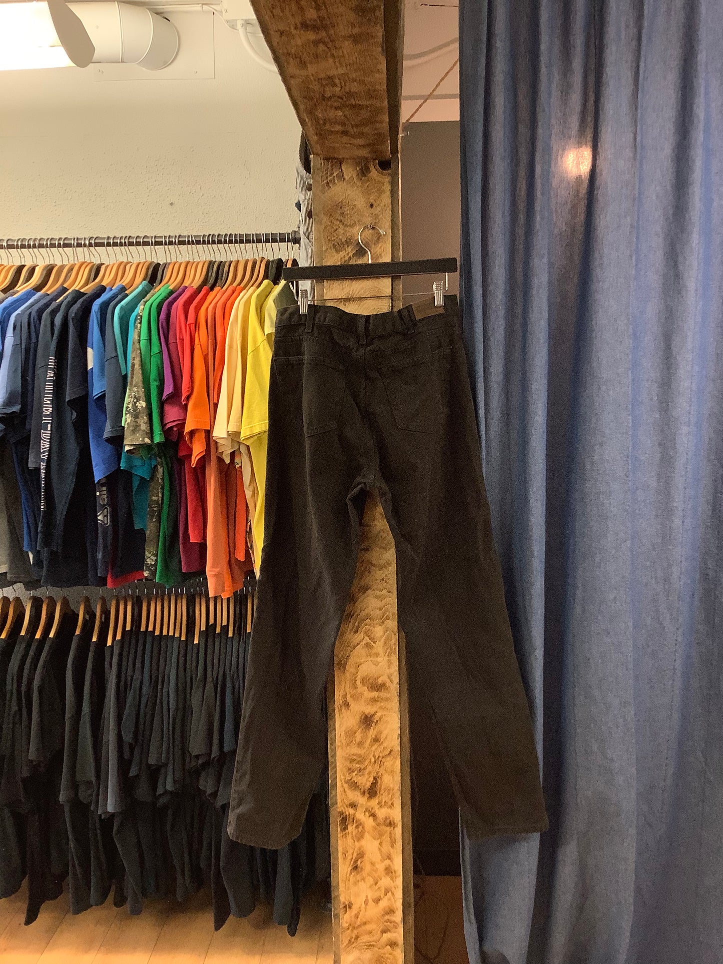 Vintage Dark Brown Denim Pants - 34x34