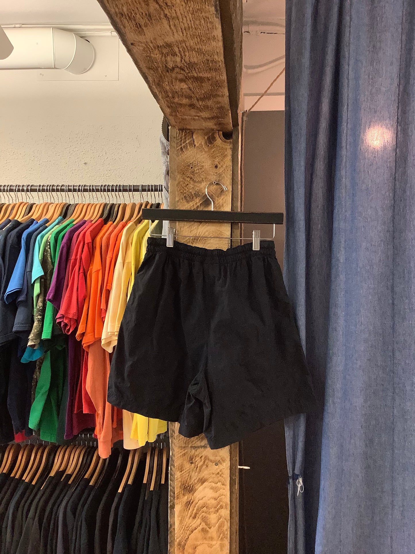 Vintage Black Adidas Nylon Shorts - s