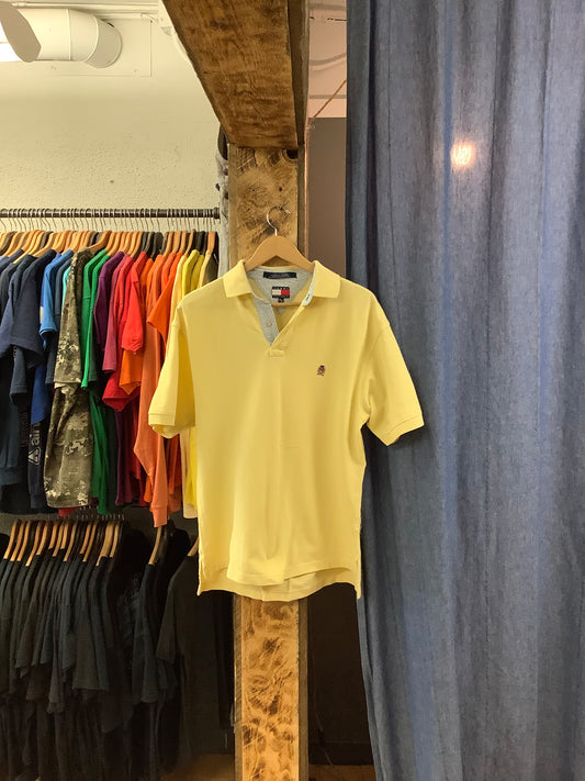 Vintage Tommy Hilfiger Yellow Polo Shirt - m