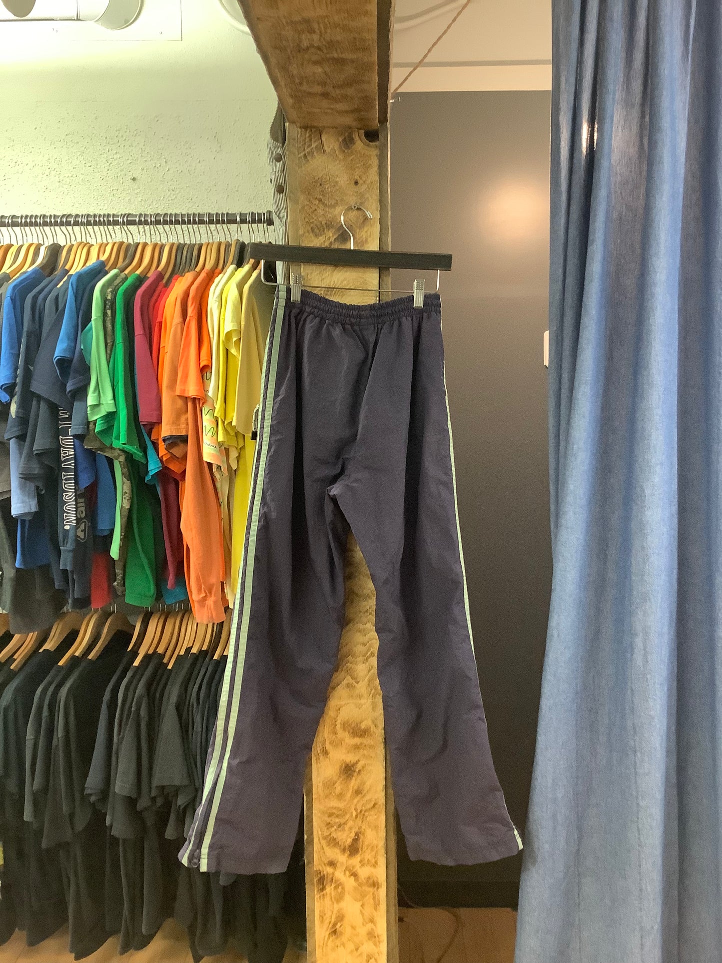 Vintage air walk purple striped windbreaker pants - 27