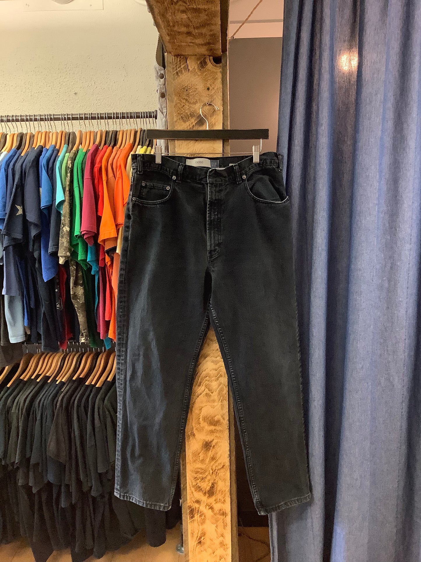 Vintage Gap Black Denim Pants - 38x32
