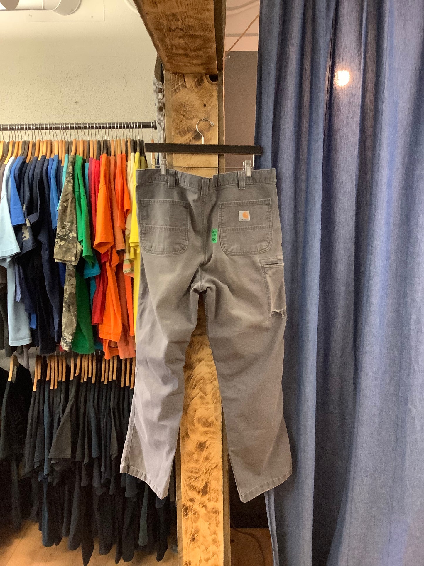 Vintage carharrt relaxed fit grey casual pants - 38x32