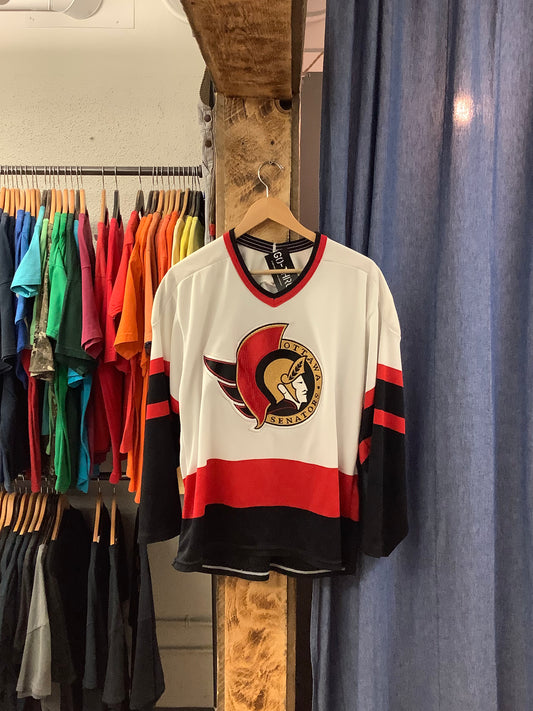 Vintage Ottawa senators white/red jersey - XL