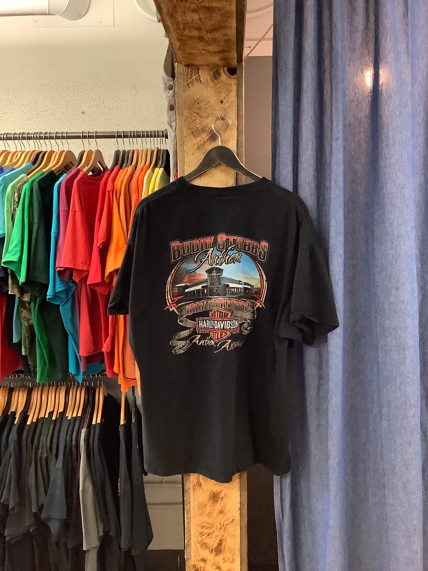 Vintage Harley Davidson buddy Stubbs anthem black graphic t-shirt - XXL