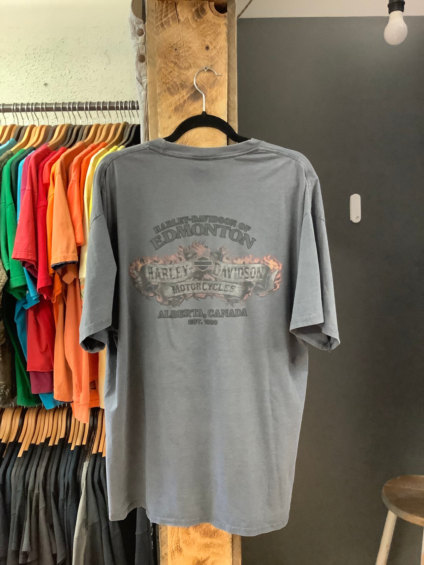 Vintage Harley Davidson graphic grey t-shirt - XXL