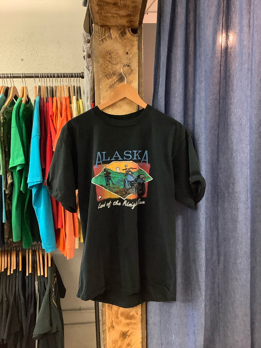 Vintage Alaska black graphic t-shirt - XL