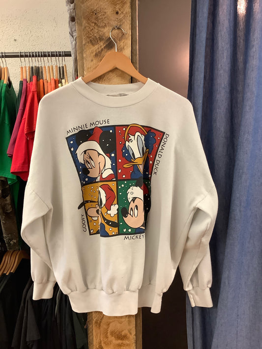 Vintage Disney Minnie Mouse white Crewneck - L