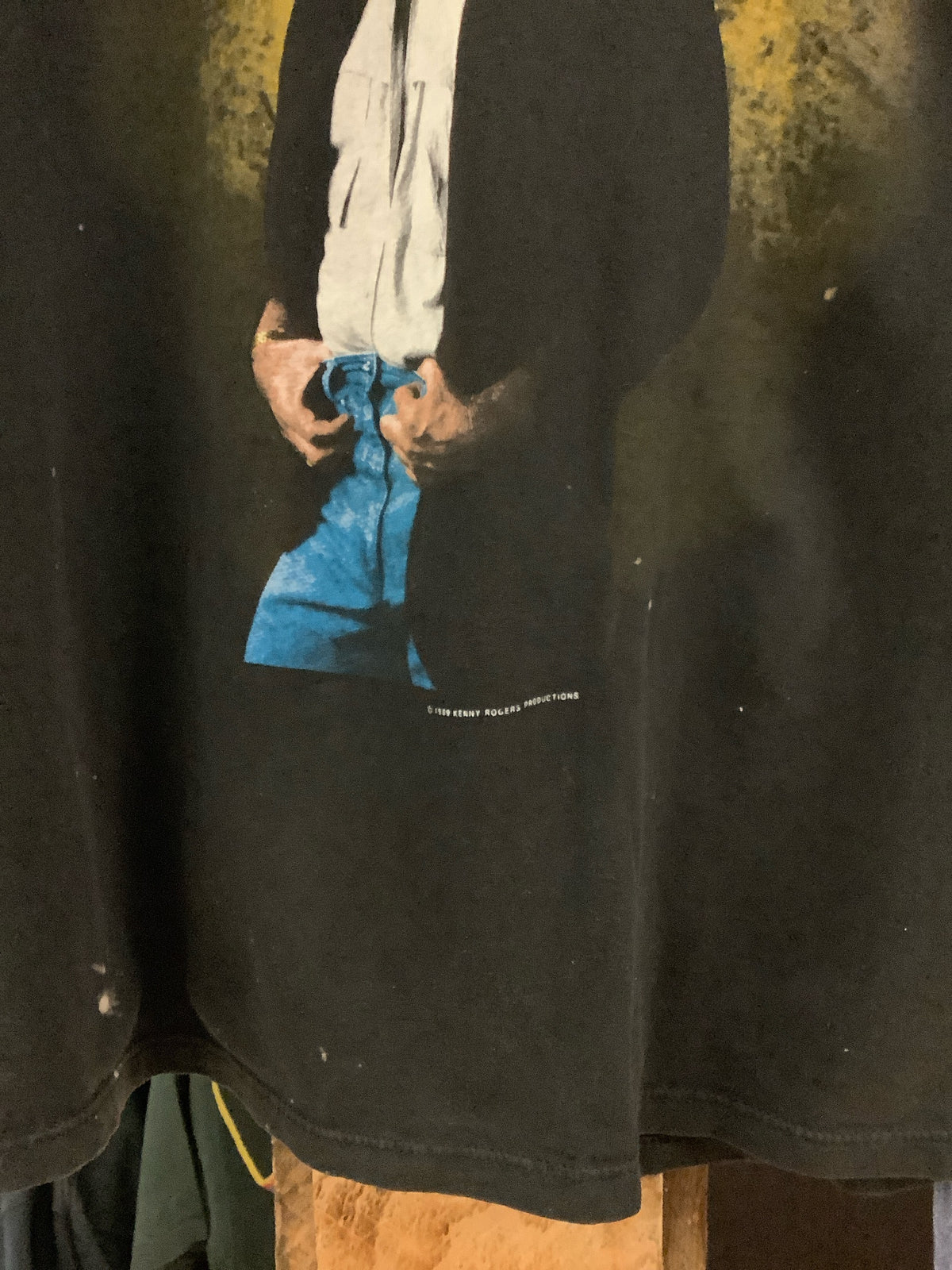 Vintage Kenny Rodger’s graphic black T-shirt - L
