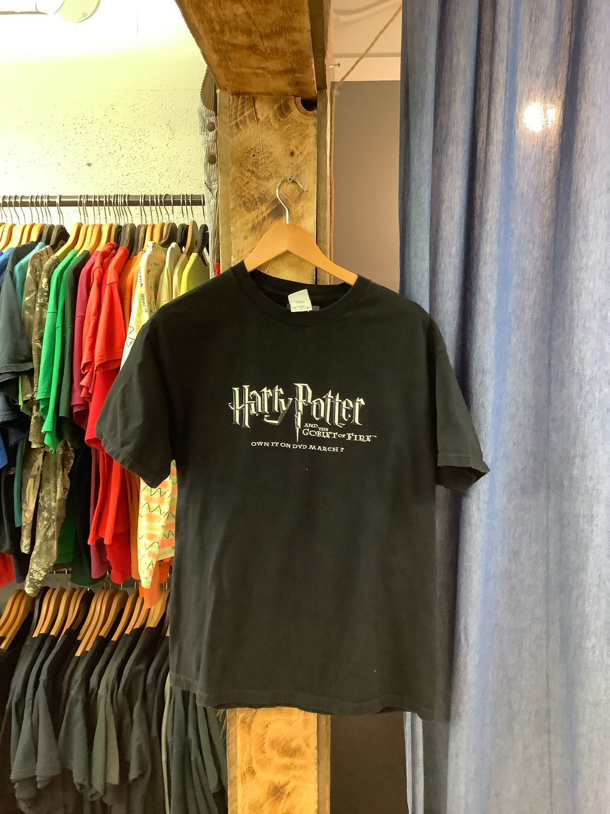 Vintage Harry Potter Black graphic T-shirt - L