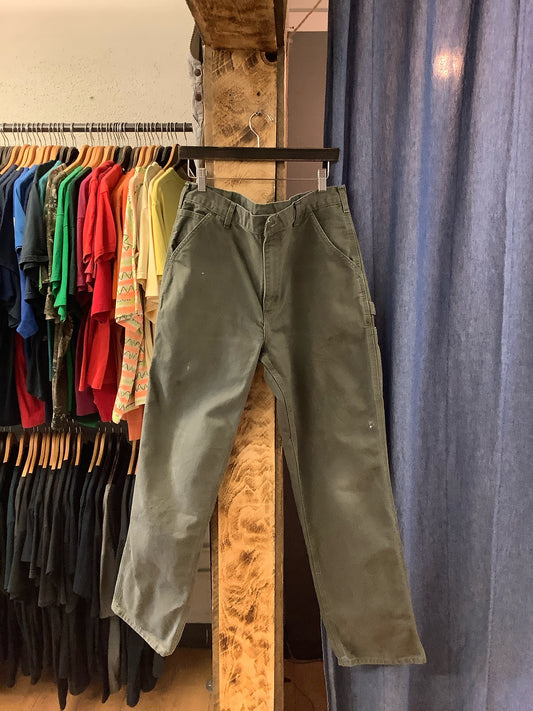 Vintage Carhartt green carpenter pants - 35