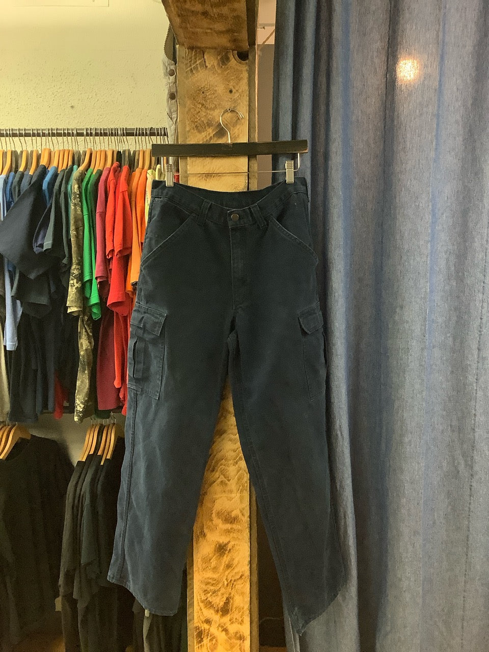 Vintage tough duck navy cargo pants - 32