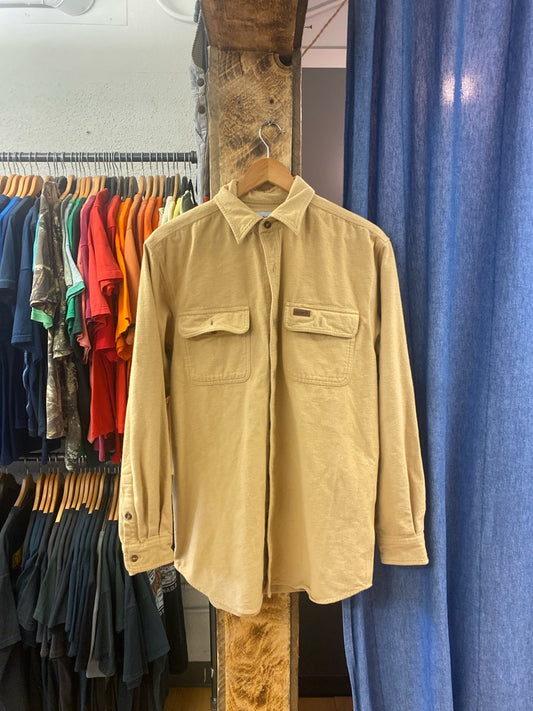 Vintage carharrt tan button up jacket - m