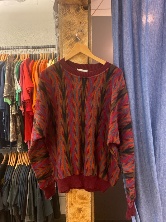 Vintage Gianni bugli multicolor knit sweater - XL
