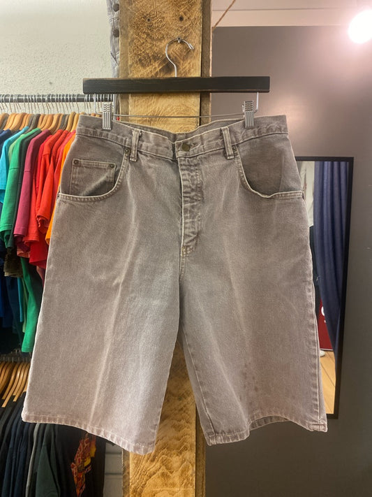 Vintage Lemans Grey Jean Shorts - 34