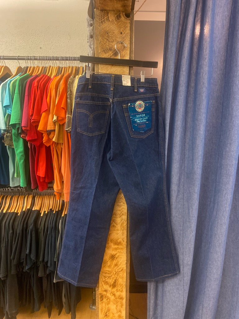 Vintage Gwg navy blue denim pants - 36x30