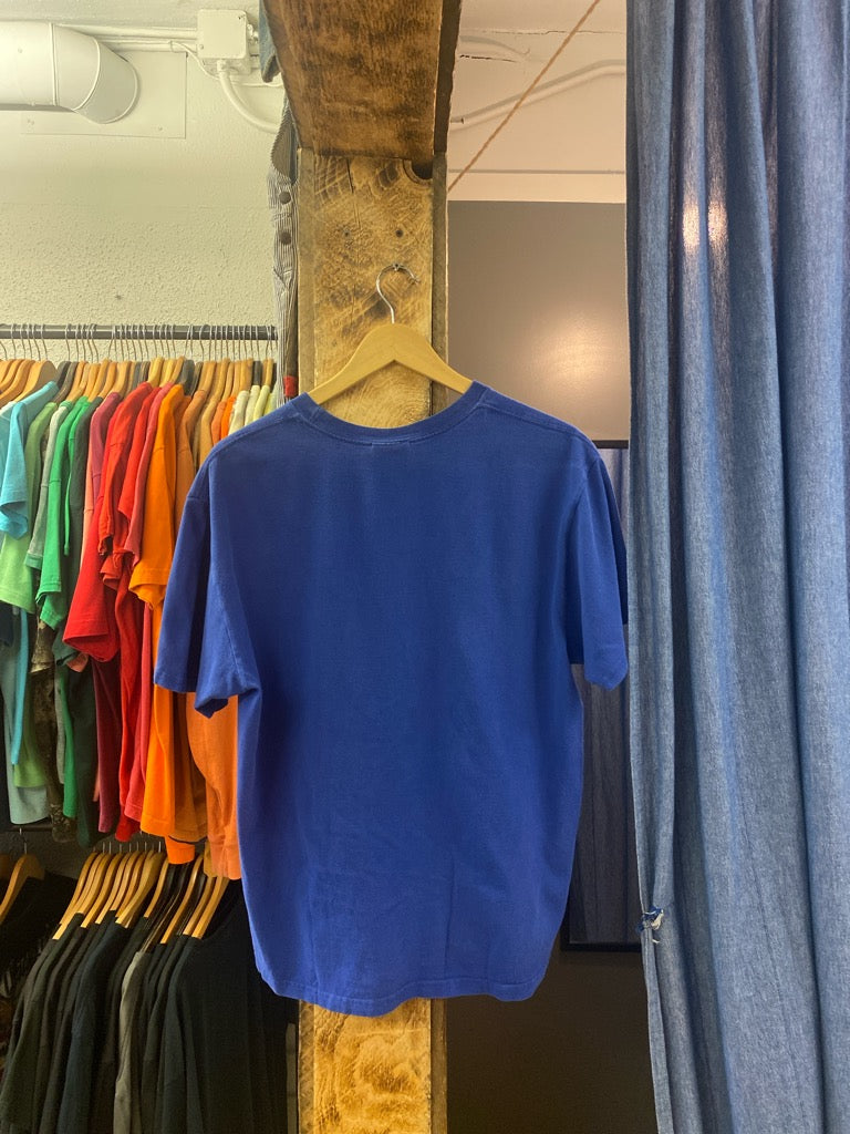 Vintage man utd blue graphic t-shirt - m