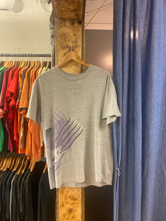 Vintage 90s Nike grey graphic t-shirt - l