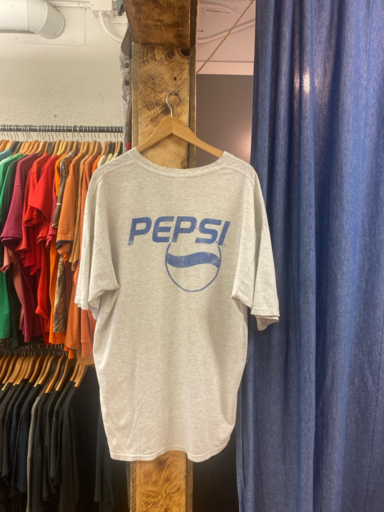 Vintage Pepsi grey t-shirt - XL