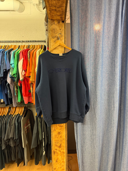 Vintage Cherokee navy sweatshirt - XL