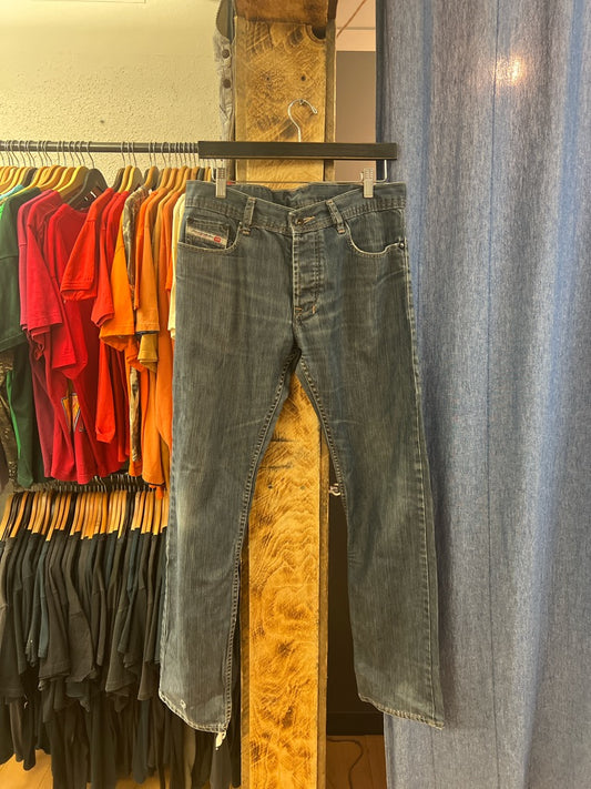 Vintage diesel blue faded denim pants - 32