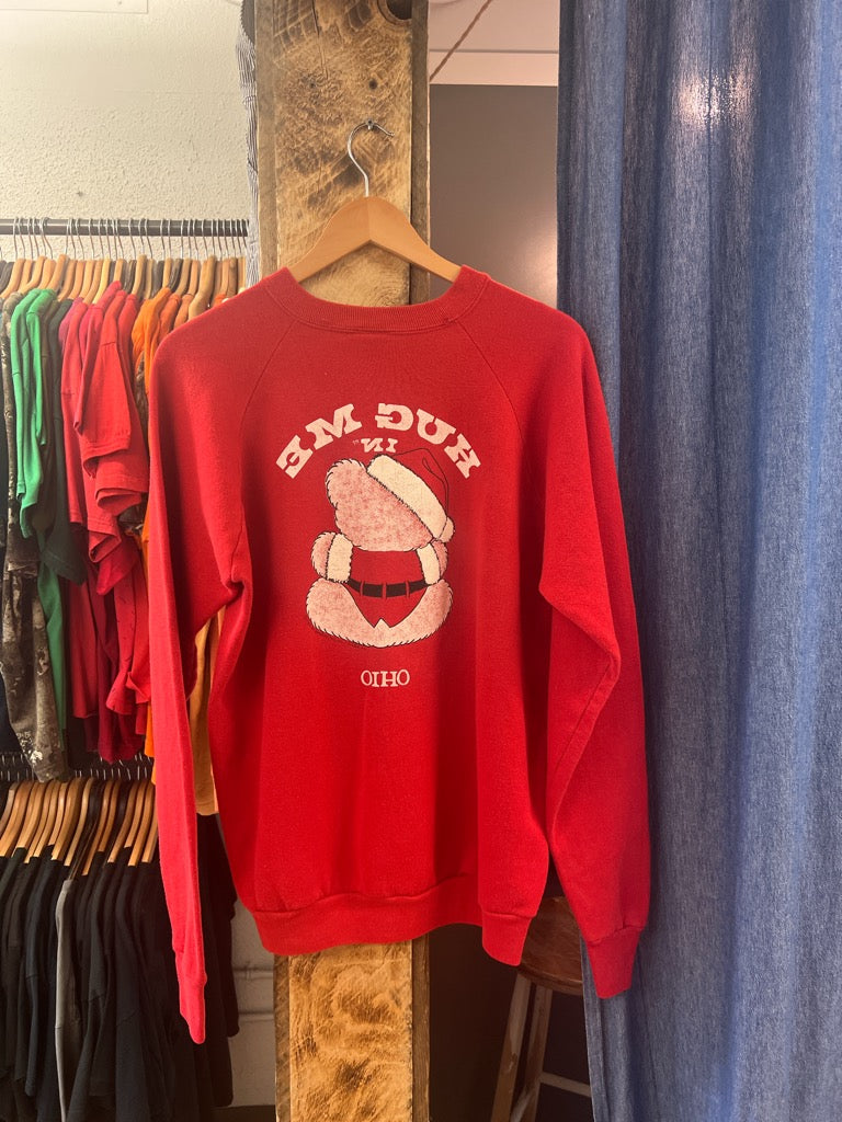 Vintage “Hug Me In Ohio” Red Crewneck - XL