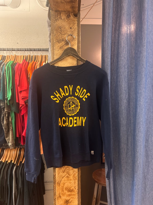 Vintage Shady Side Academy Navy Blue Crewneck - s