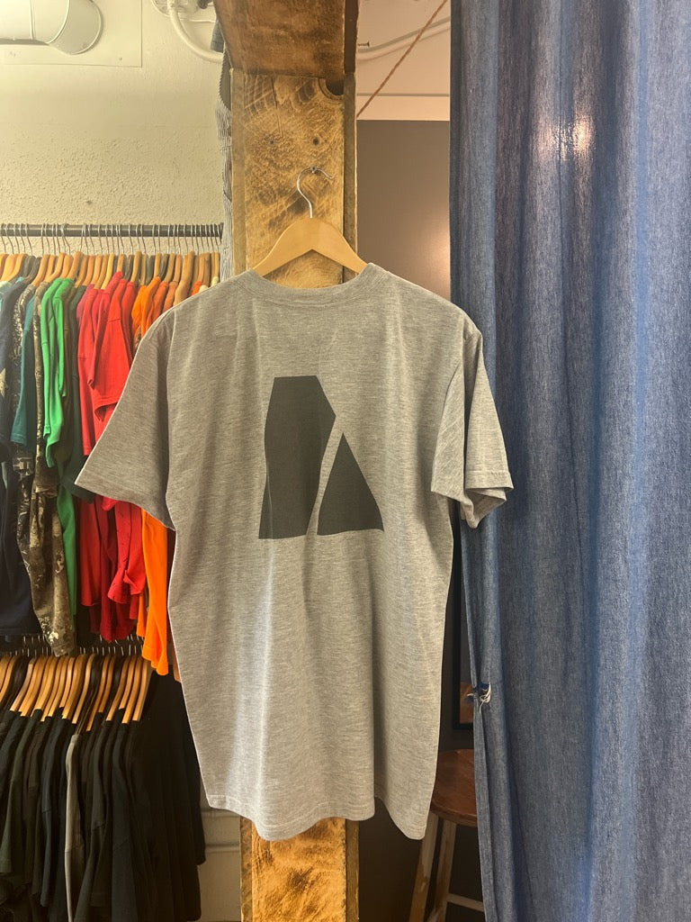 Vintage army grey graphic t-shirt - XL