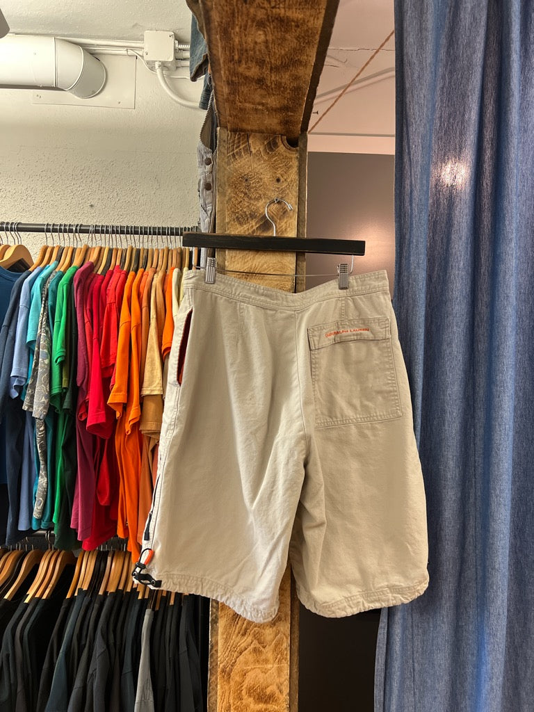 Vintage Chaps Ralph Lauren Tan Cargo Shorts - 33