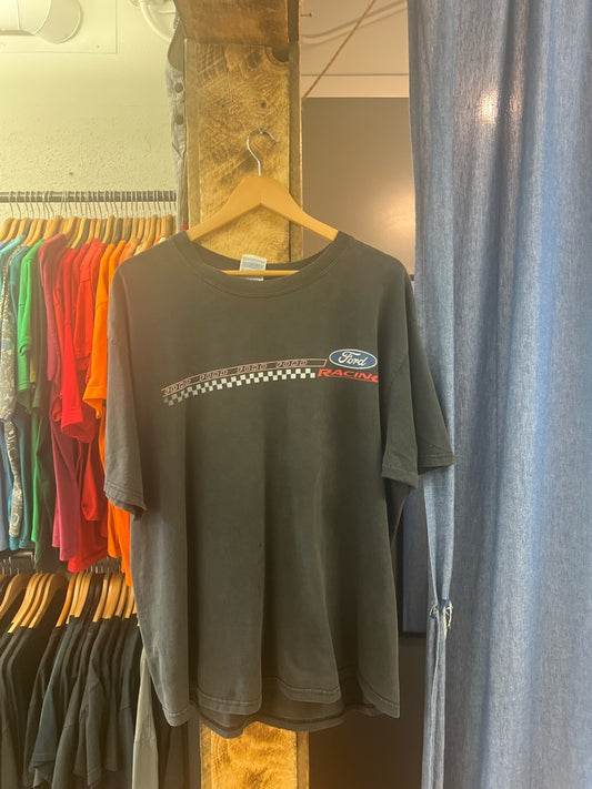 Vintage Ford Racing Dark Grey Graphic T-shirt  - XL