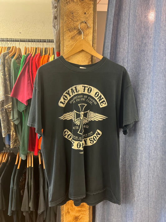 Vintage Loyal To One Navy T-shirt - XL