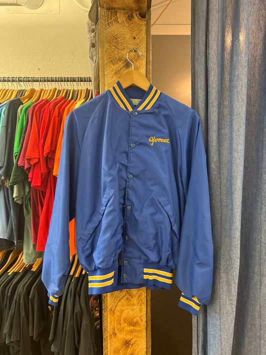 Vintage Yvonne Cotillion Blue Bomber Jacket - L