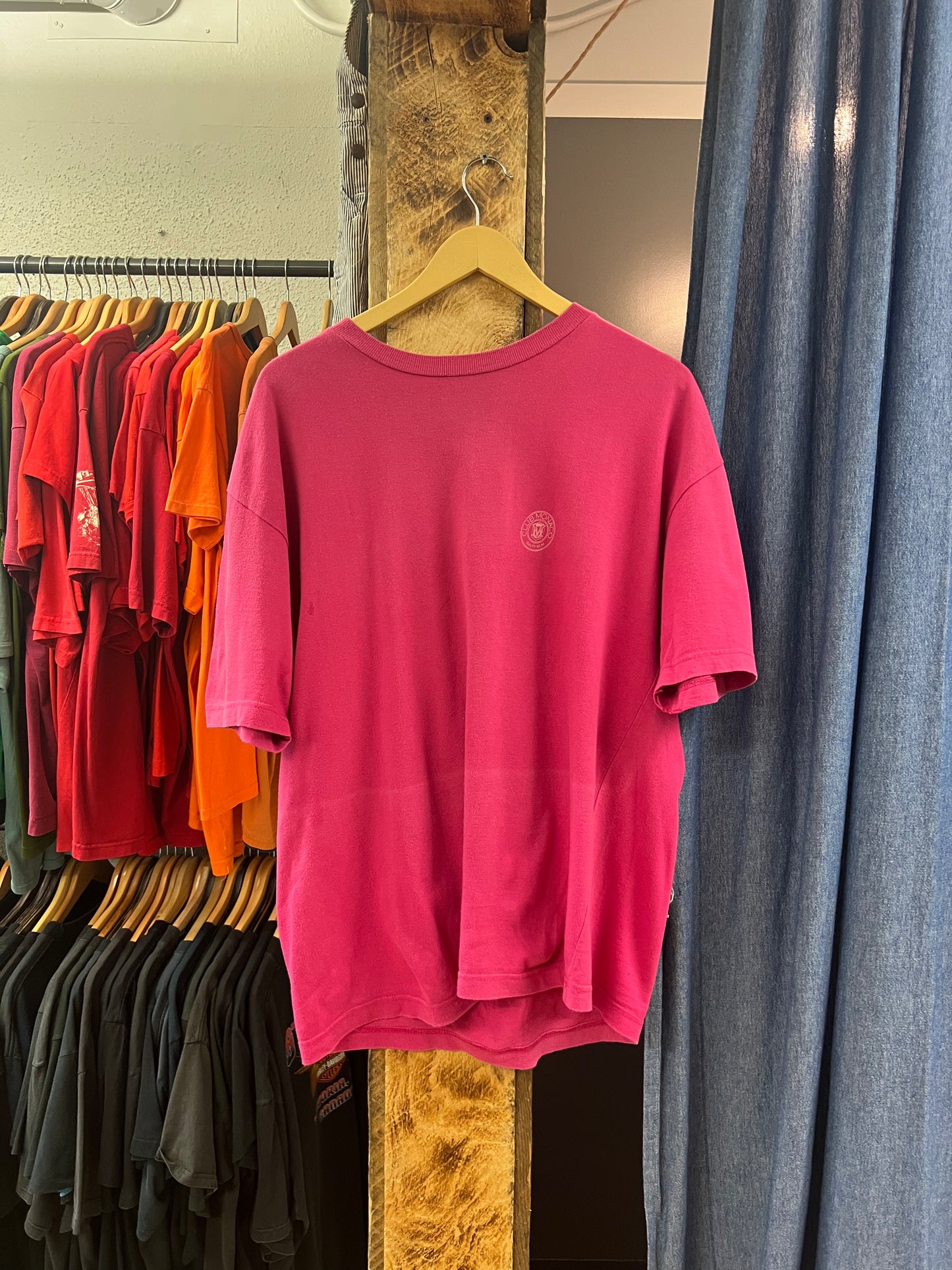 Vintage club Monaco pink T-shirt - L