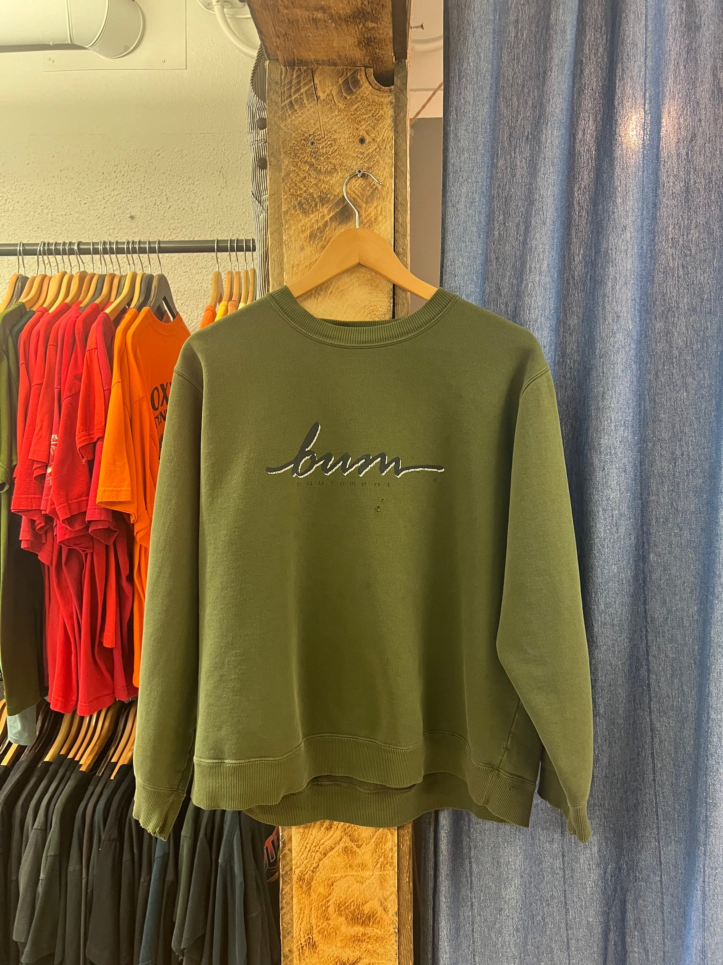 Vintage bum equipment Olive green Crewneck - XL
